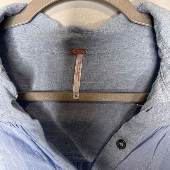 Free People Lovely Day Button Down Top - Picture 4 of 4